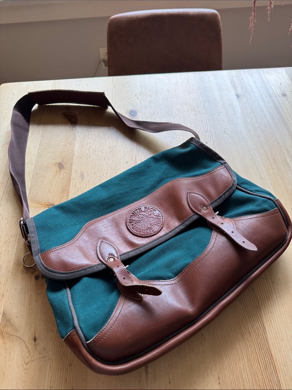 Duluth pack cross body messenger. Made in USA